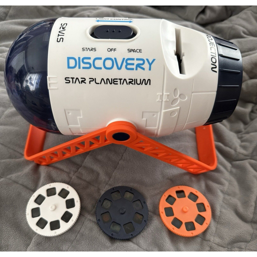 2019 Discovery Kids Star Planetarium Projector 3 Slides Rotating Stars 2 In 1